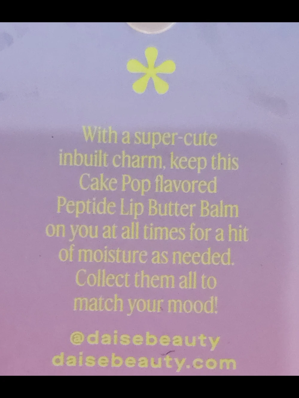 Daise Cake Pop Peptide Lip Butter Balm — In Cake Pop